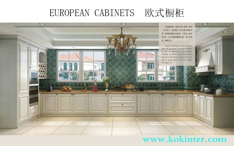 MDF/MFC/Plywood Particle Board European Kitchen Cabinets of Kok013