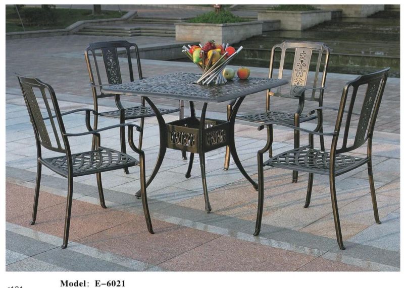 5-Piece Cast Aluminum Patio Furniture Garden Furniture Outdoor Furniture Durable and Used for Years