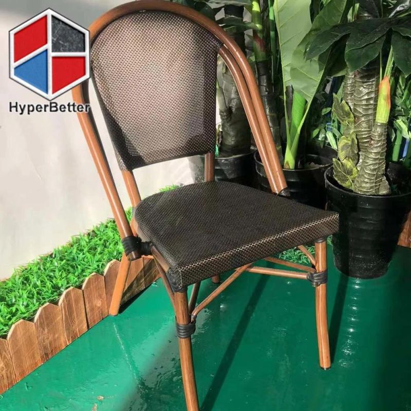 Outdoor French Bistro Chair Aluminum Frame