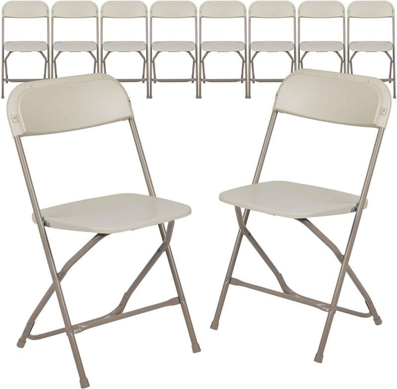 Plastic Chairs for Events Party Garden Outdoor Portable White Plastic Folding Chairs