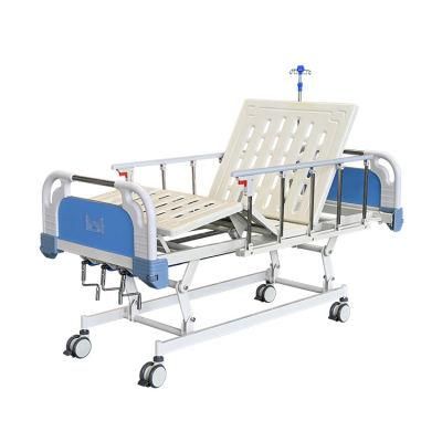 Aluminum Alloy Guardrail Folding Hospital Bed with 3 Function Hospital Bed Medical Bed