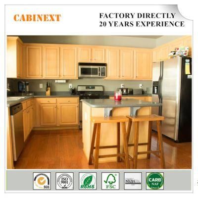 Swing Door Style Modern Solid Wood Kitchen Cabinets From Factory