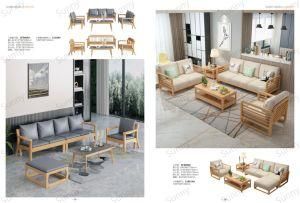 European Style Modern Segmented Leisure Living Room Home Ebony Wood Ash Furniture Sofa