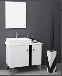 European Style Acrylic Solid Surface Bathroom Cabinet