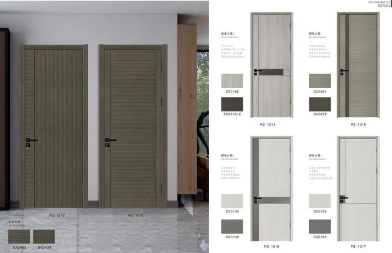 European Simple Style Wooden Doors Interior Design for Room