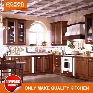 American Style High End Oak Solid Wood Kitchen Cabinet Furniture