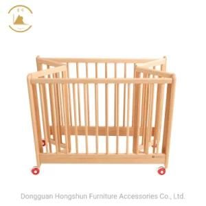 Solid Wood Foldable Portable Crib