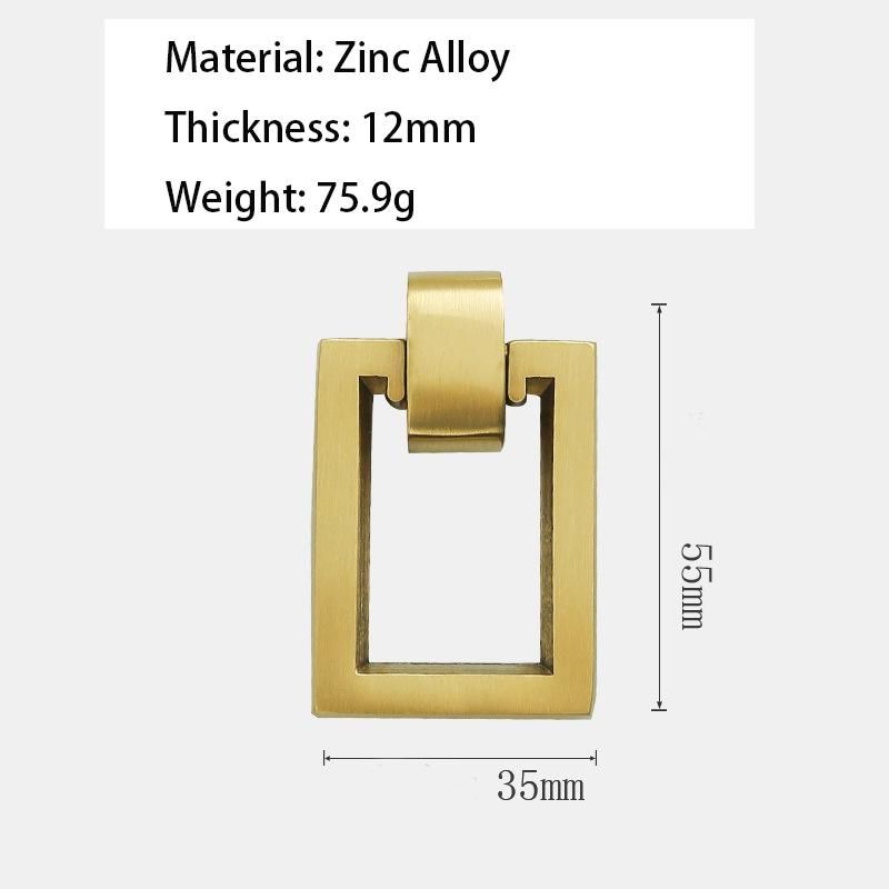Modern Furniture Hardware Fittings Door Ring Pulls Gold Dresser Drawer Pull Ring Knob Drop Ring Pulls Handles Zinc Alloy Wardrobe Cabinet Door Handle OEM ODM