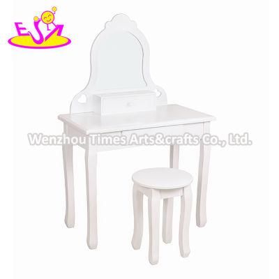 New Design Youth Bedroom White Solid Wooden Makeup Vanity W08h072