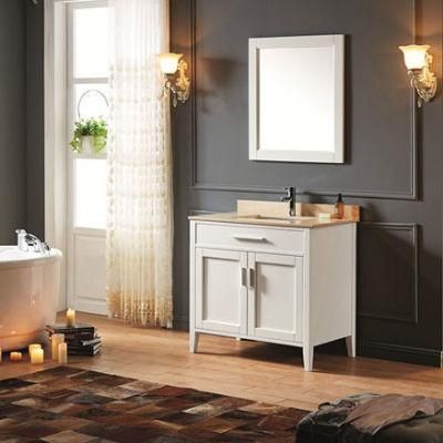 European Style Simple Design Solidwood Bathroom Cabinet 1001A