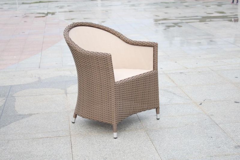 Unfolded Customized OEM Foshan Black Table Outdoor Wicker Dining Chairs