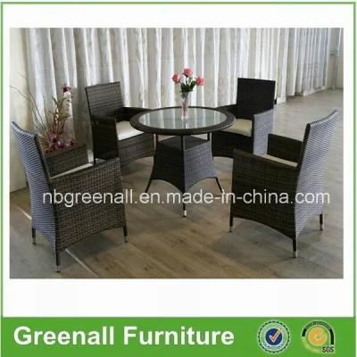 Outdoor Rattan Patio Dining Table Chairs Set Furniture (GN-8627D)