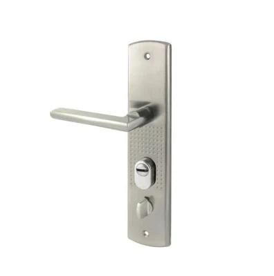 High Quality Pearl Nickel Finished Color Zinc Alloy Handle on Zinc Plate for Wooden Door