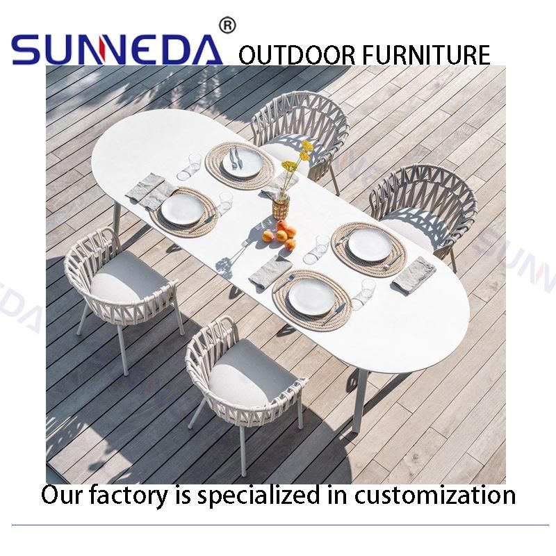 Luxurious Outdoor Comfortable Leisure Garden Chair Furniture with Tea Table