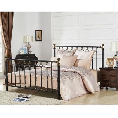 American-Style European-Style Simple Modern French-Style Export High-Quality Formaldehyde-Free Double Wrought Iron Bed