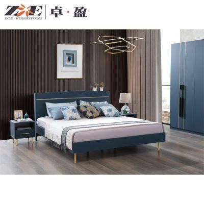 Malaysia Turkish Design MDF Board Royal Bedroom Furniture Sets Queen Double Bed