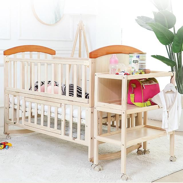 Baby Child Furniture Wooden Cribs Children Beds for Babies European Style