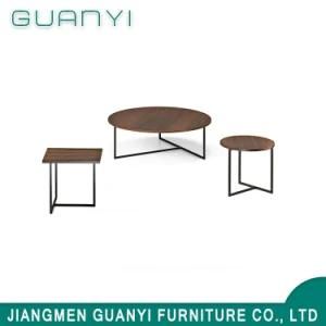 2020 Hot Sale Factory Wooden Furniture Metal Leg Coffee Table