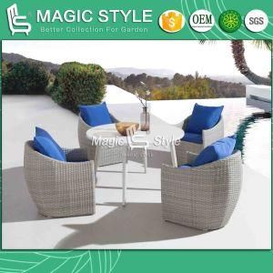 Patio Dining Chair with Cushion Rattan Dining Set Wicker Weaving Dining Chair Outdoor Wicker Leisure Chair Modern Dining Table