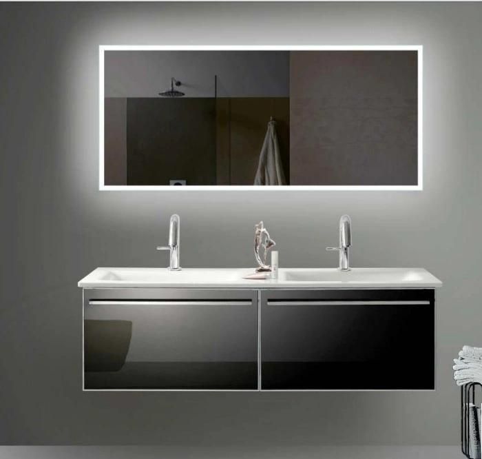 Modern European Style Luxury Bathroom Furniture Smart LED Glass Mirror with Frame