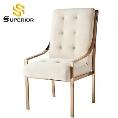 Elegant New Design Stainless Steel Chairs for Wedding Party Event