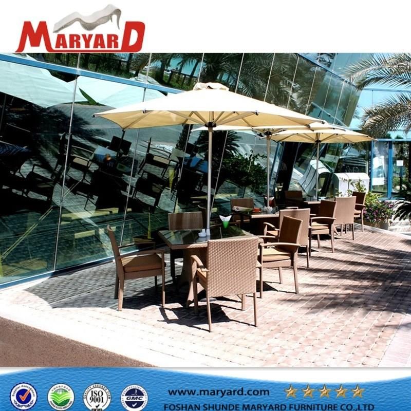 Outdoor Garden Dining Sets Hotel Patio Restaurant Furniture Rattan Chairs and Table