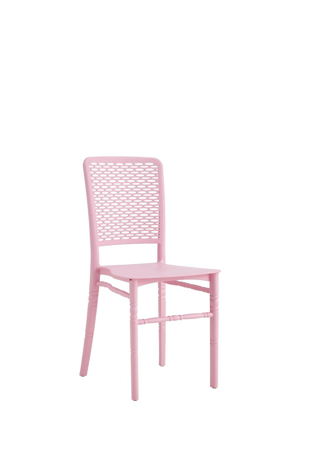 Popular Hot Selling Outdoor Furniture European Style New Design Plastic Chair with X-Shape Back