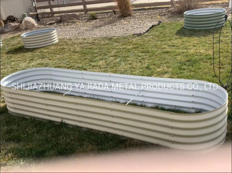 Outdoor Herb Large Planter Galvanized Raised Gardening Beds