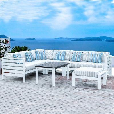 Outdoor Patio Sofa Set in White