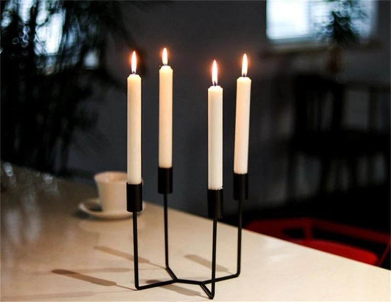 Candlestick Creative Nordic Romantic Candlelight Dinner Props Iron Candlestick Household Decoration