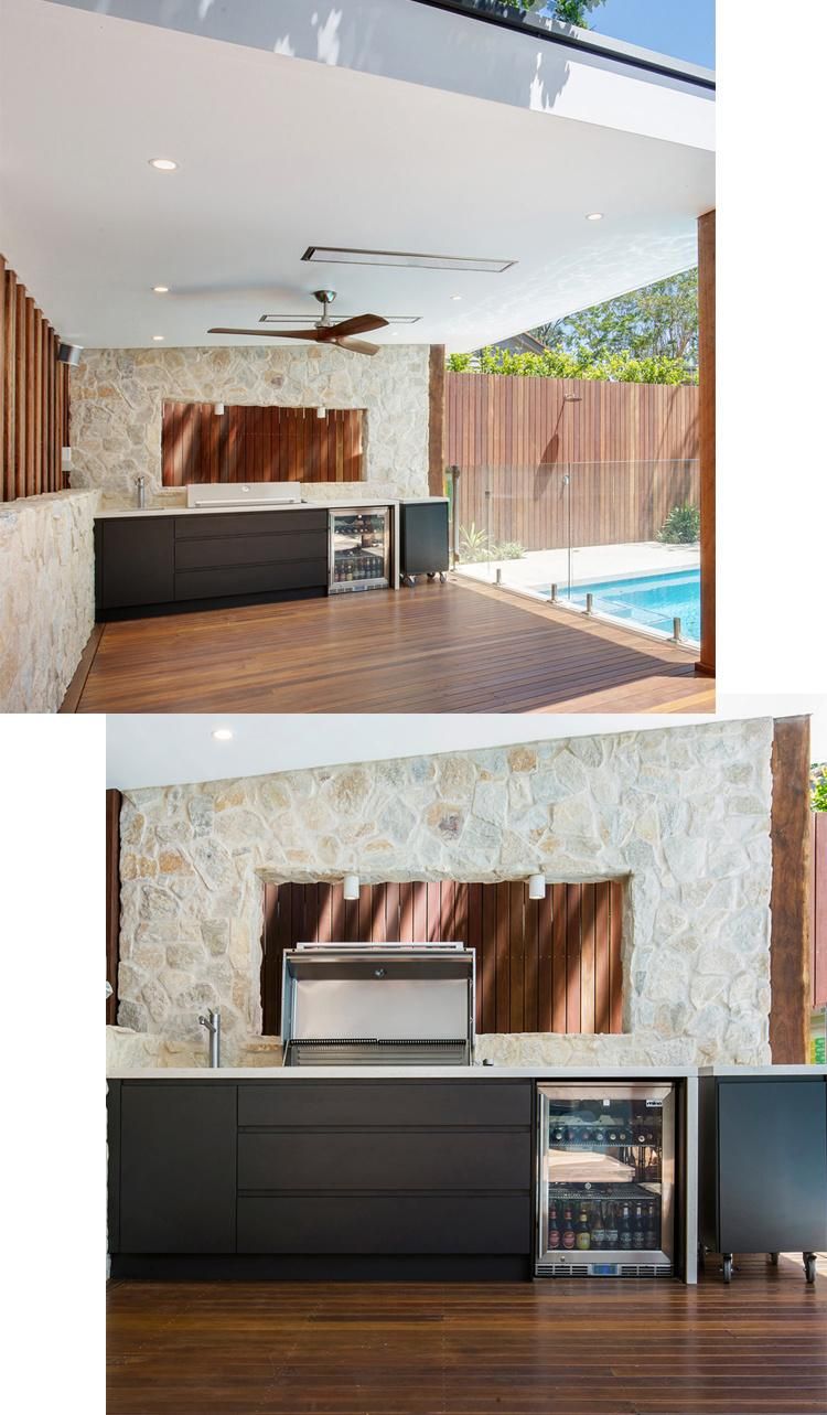 Custom Movable Matt Finish Outdoor Kitchen Cabinets Black Laminated Home Furniture