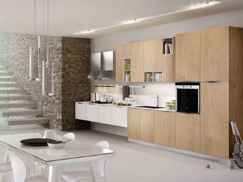 Black Matt Lacquer European Style Laminated Modern Custom Kitchen Cabinet