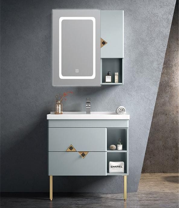 European Style with Mirror Furniture Luxury MDF Modern Bathroom Cabinet