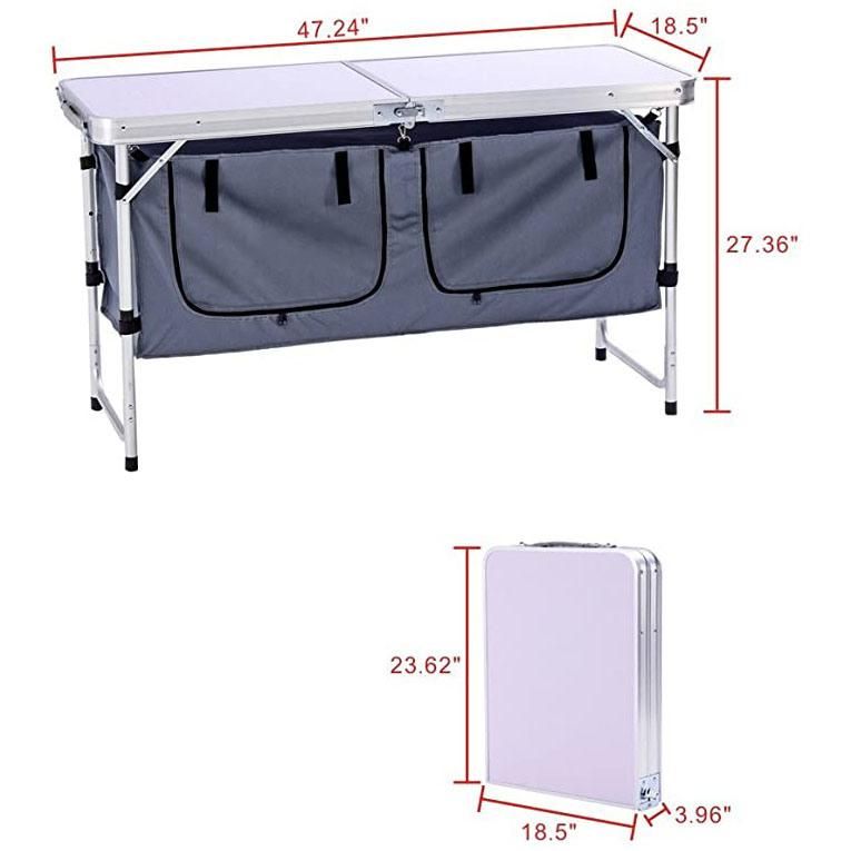 Outdoor Camping Table with Cupboard