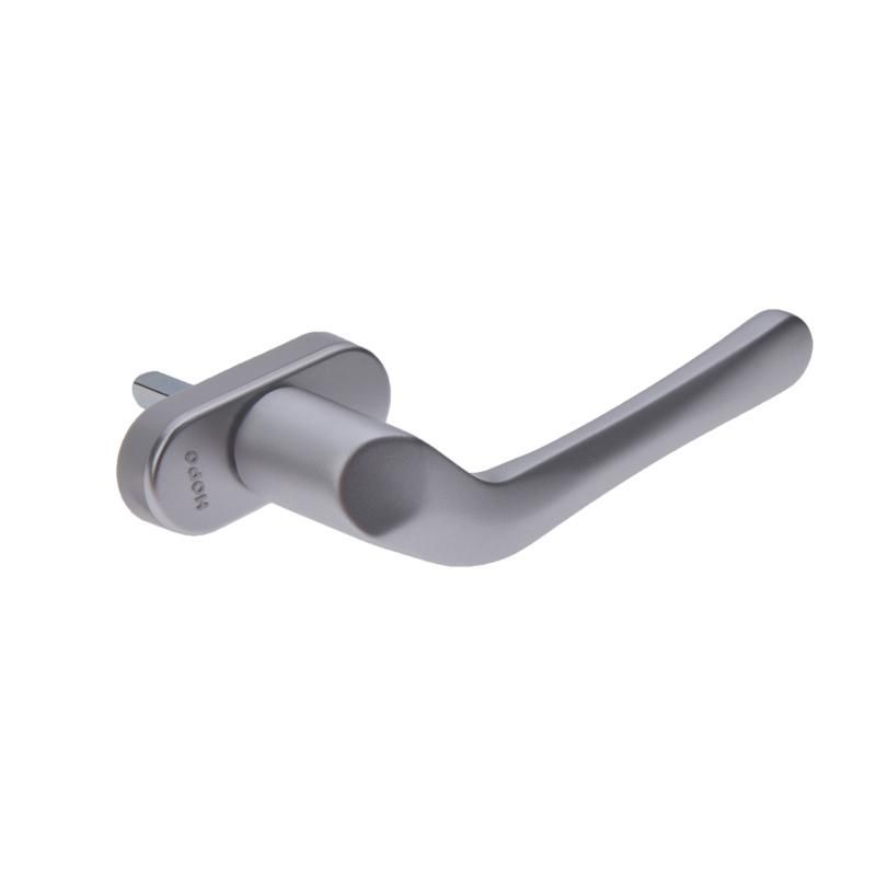 Anodized Silver Square Spindle Door Handle
