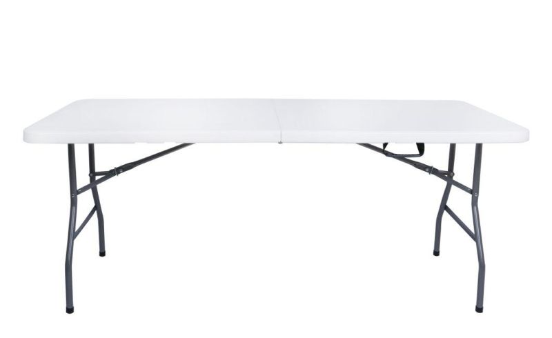 6FT Folding in Half Table in 180X74X74cm Foldable Table in 72inches Folding Table