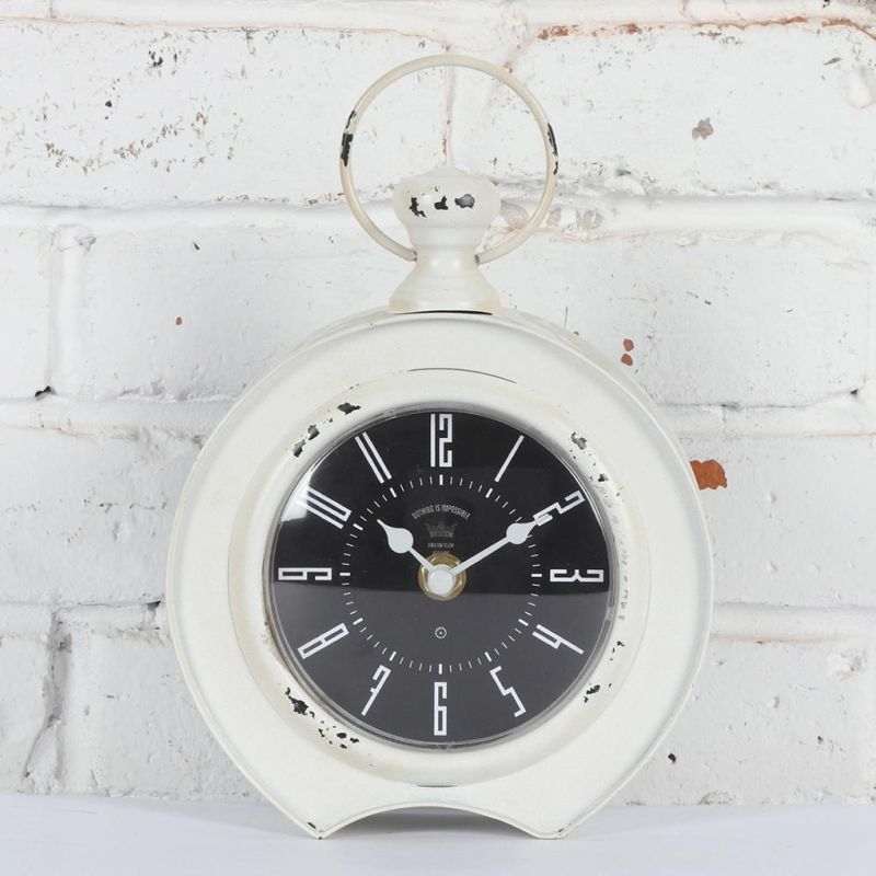 Originality Table Clock with Metal, Leader & Unique Desk Clock for Home Decor, Promotional Gift Mantel Clock