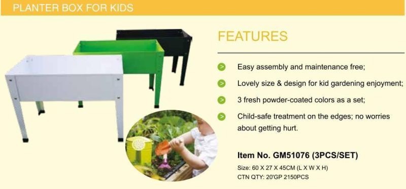 Eco Friendly Rectangular Products Metal Garden Raised Bed Outdoor Elevated Planter for Backyard Patio