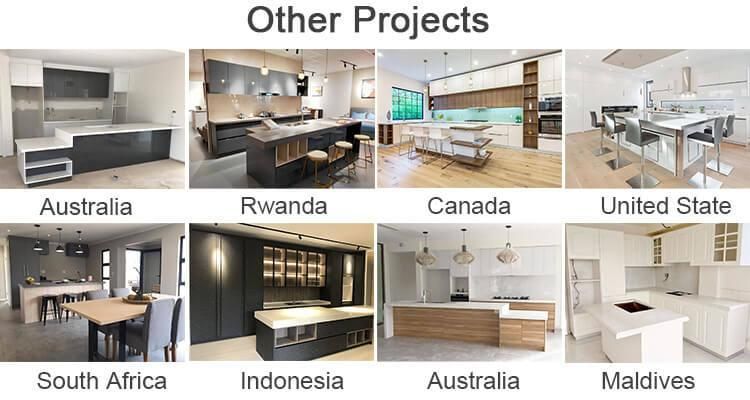 OEM Customized Modern Luxury European Wood Kitchen Cabinet