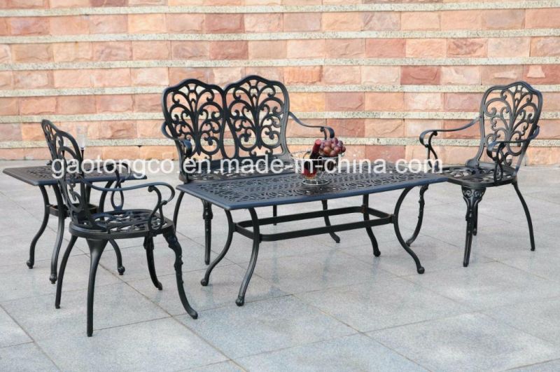 New Patio Furniture Modern Design Cast Aluminum Bistro Set in Antique Copper
