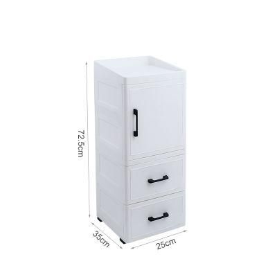 White/Gray Drawer Organizer Clothes Storage Cabinet European Style Plastic Drawer Storage Cabinet for Sundries