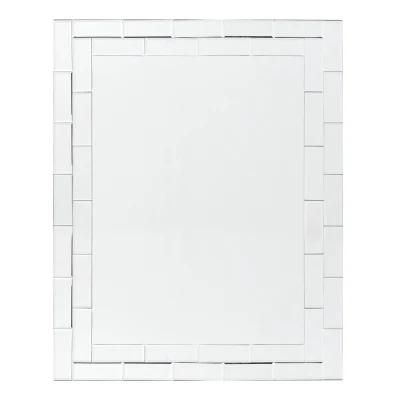 Square Modern Simple Wall Mounted Vanity Mirror for Bathroom