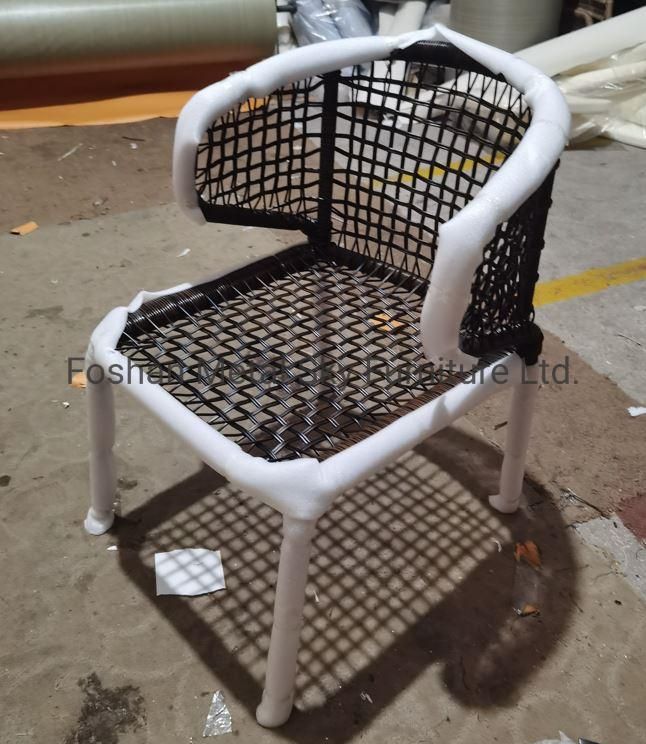 Outdoor Metal Rattan Wicker Rope Garden Hotel Restaurant Furniture Chair
