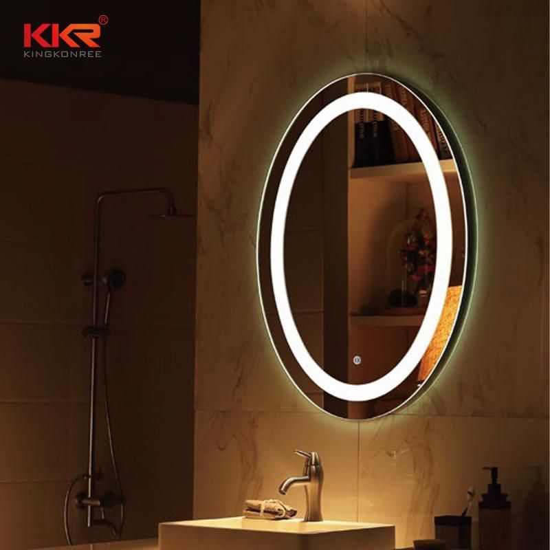 Modern European Style Vanity Wall Touch Screen Bathroom LED Mounted Mirror