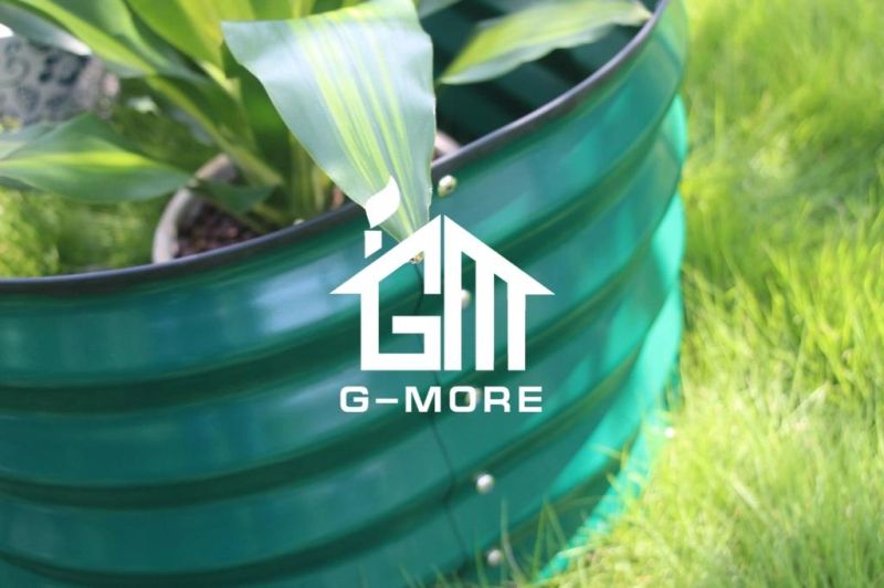Galvanized Raised Garden Beds 5 Feet Steel Outdoor Planters for Flower Herb Garden Pots