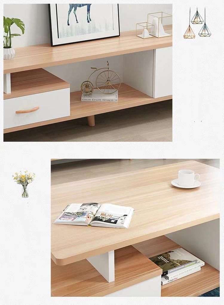 Luxury Wholesale European Style Living Room Furniture MDF Coffee Table with TV Stand