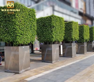 Bespoke Stainless Steel Outdoor Plant Pots