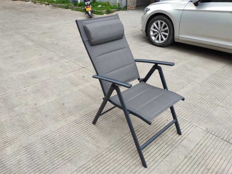 Luxury Steel Folding Chair with 7 Adjustable Positions