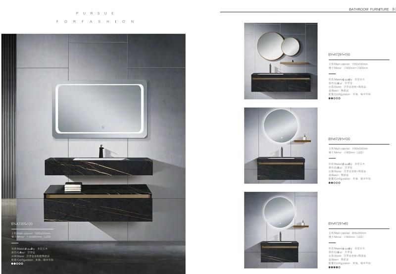 European Style Washroom Modern Bathroom Vanity, Bathroom Cabinets for Sale (by-X7308-150)