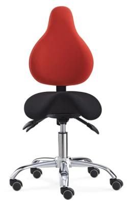 Swivel Adjustable Beauty Barber Chair Salon Stool with Backrest